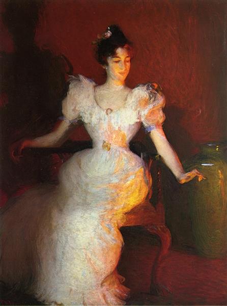 Firelight, 1893 - Frank W. Benson