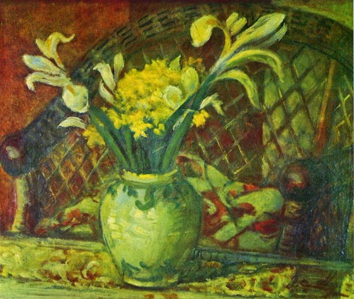 Flowers in Vase - İbrahim Çallı