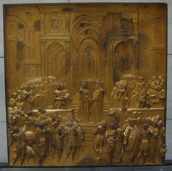 Rey Salomón y Reina Saba - Lorenzo Ghiberti