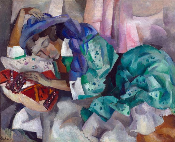 Gitane Endormie (sleepy Gypsy), 1912 - Роберт Рафаилович Фальк