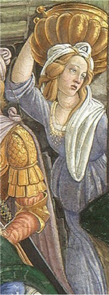 The Youth of Moses (detail), 1481 - 1482 - Сандро Боттичелли