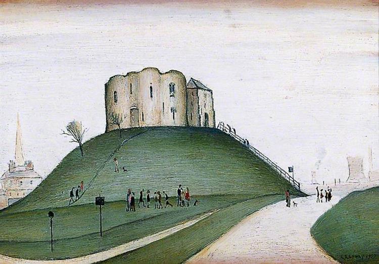 Clifford's Tower, York - Lawrence Stephen Lowry