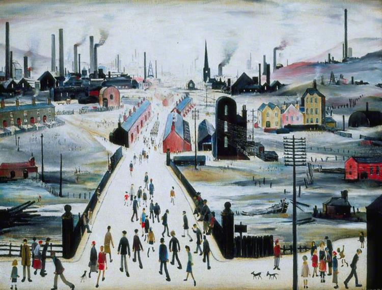 The Canal Bridge, 1949 - Lawrence Stephen Lowry