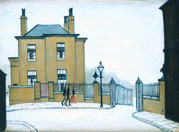 The Old House, Grove Street, Salford, 1948 - 洛瑞