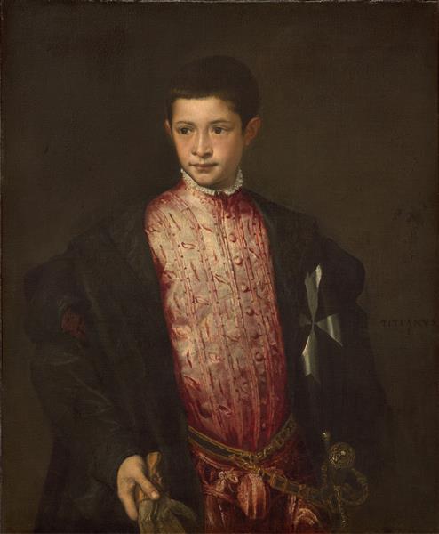 Portrait of Ranuccio Farnese, 1542 - Тициан