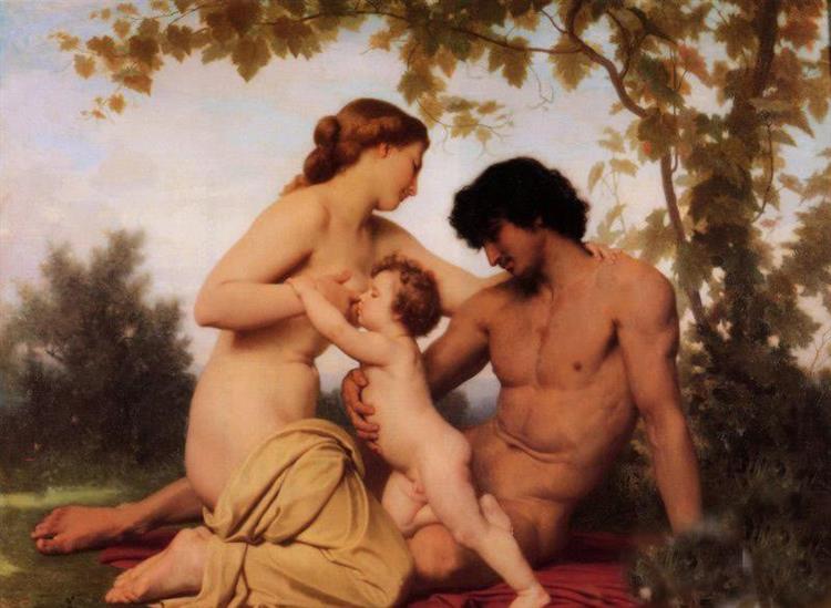 Family Time - William Adolphe Bouguereau