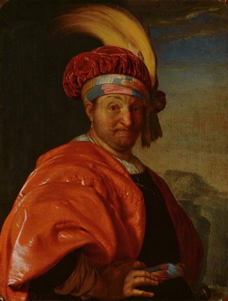 Portrait of a Man in Eastern Clothing, 1665 - Frans van Mieris der Ältere