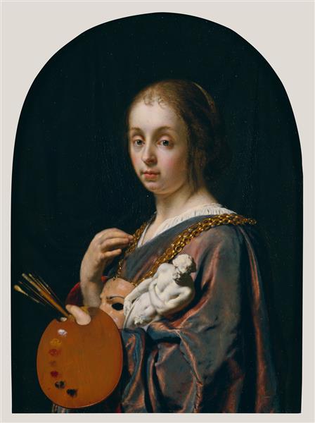 Pictura (an Allegory of Painting), 1661 - Frans van Mieris el Viejo