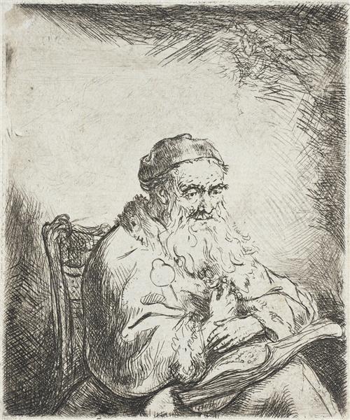 Old Man with a Trefoil on His Coat - Ferdinand Bol