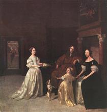 A Family Group - Jacob Lucasz Ochtervelt