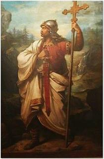 Pelagius of Asturias, Prince of the Astures - Luis de Madrazo