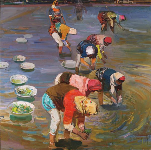 Picking of paddy - Беюкага Мірзазаде