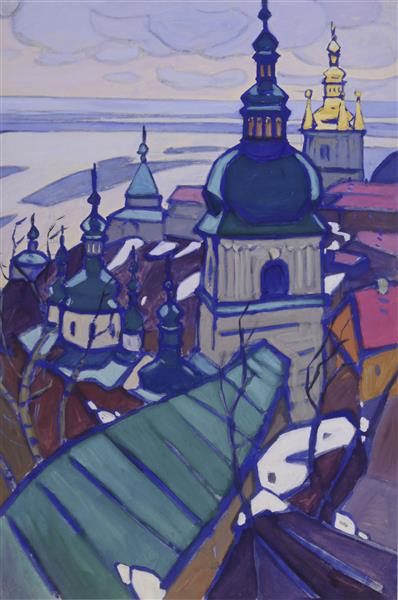 The bell tower of the Near and Far Caves (Kyiv Lavra), 1993 - Yuriy Khymych