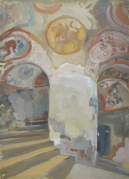 Sophia of Kyiv. North tower interior, 1991 - Yuriy Khymych