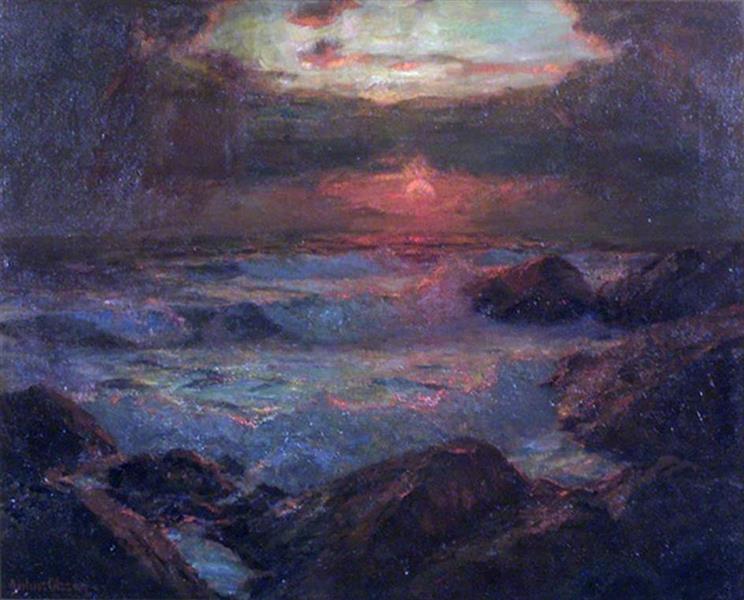Seascape Evening - Julius Olsson