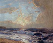 Sunset. Cornish Coast - Julius Olsson