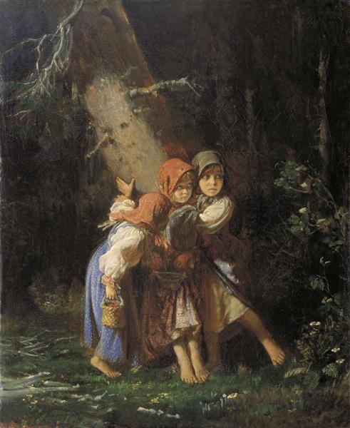 Peasant Girls in the Forest, 1877 - Alekseï Korzoukhine