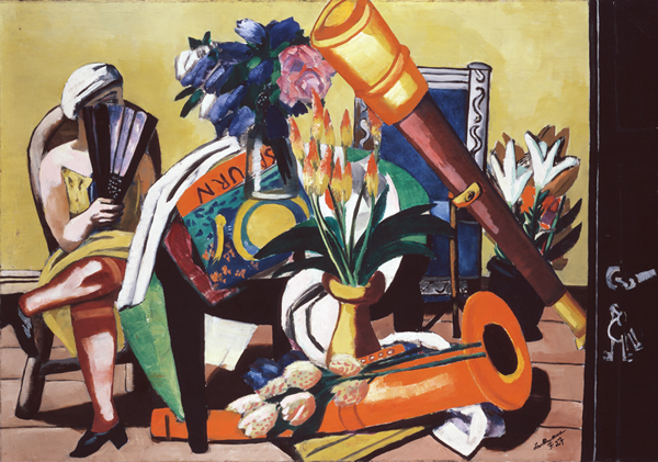 Large Stil Life with Telescope, 1927 - Max Beckmann