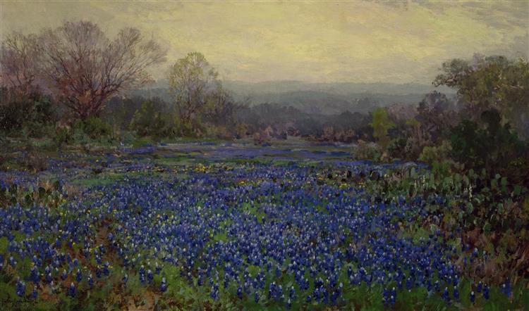 Field of Bluebonnets, 1918 - 1920 - Robert Julian Onderdonk