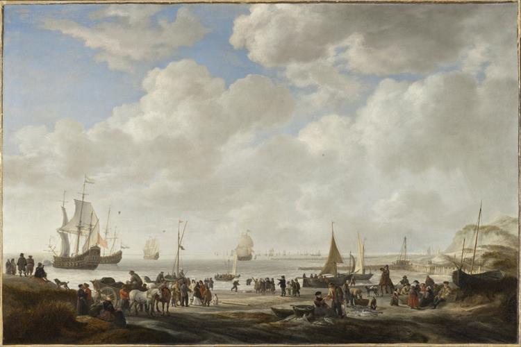 View of a Beach, 1646 - Симон де Влигер