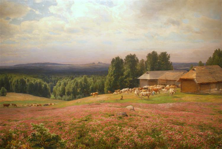 Клевер в цвету, 1896 - Apollinary Goravsky
