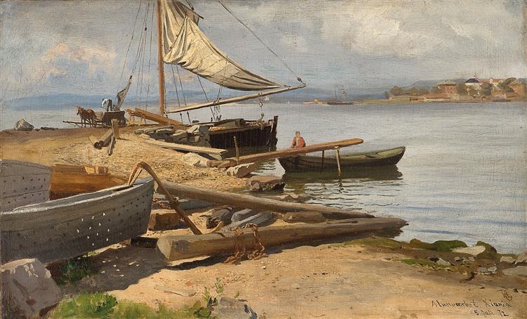 Fra Kristianiafjorden - Hans Fredrik Gude