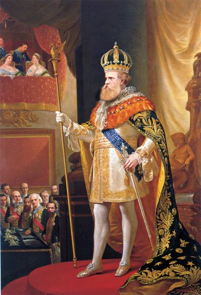 Peter II of Brazil in the opening of the General Assembly, 1872 - Pedro Américo
