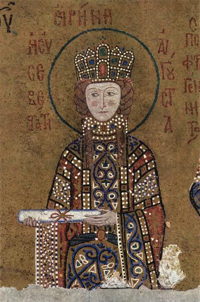 Портрет імператриці Ірини, c.1122 - Візантійські Мозіїки