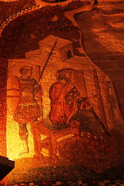 Волхви до Ірода Великого, c.1320 - Візантійські Мозіїки