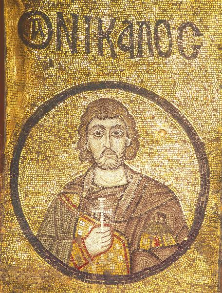 Martyr of Sebaste Nicholas, c.1030 - 拜占庭馬賽克藝術