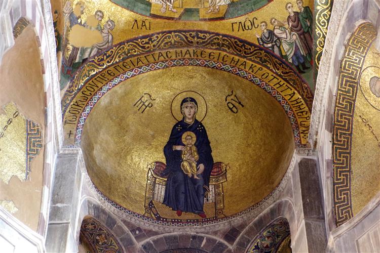 Марія з дитиною, c.1025 - Візантійські Мозіїки