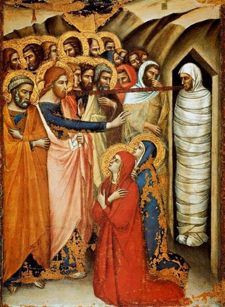The Raising of Lazarus, c.1362 - Luca di Tommè