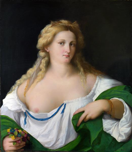 A Blonde Woman, c.1520 - 雅克伯·帕尔马