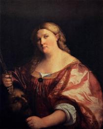 Judith with the Head of Holofernes - Jacopo Palma, o Velho