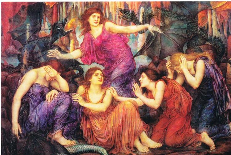 The Captives, 1910 - Evelyn De Morgan