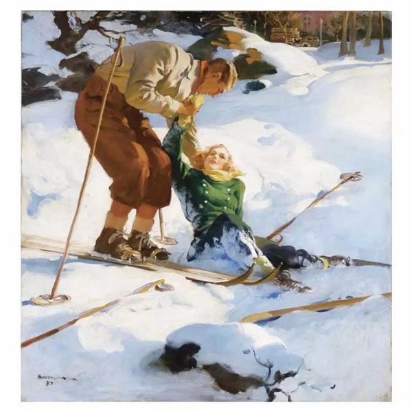 Skiers (Snow emergency) - Хэддон Сандблом