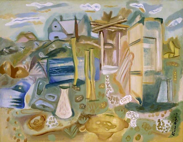 Houses and Outhouses, Purbeck - Frances Hodgkins