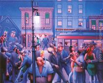 Casey and Mae in the Street - Archibald Motley