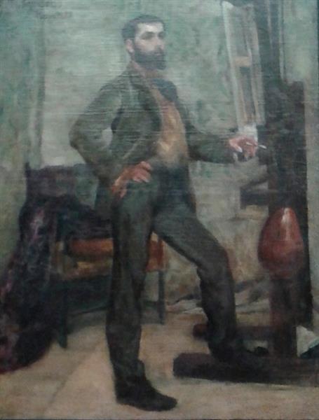 Retrato Do Pintor Décio Vilares, 1882 - Родольфо Амоедо