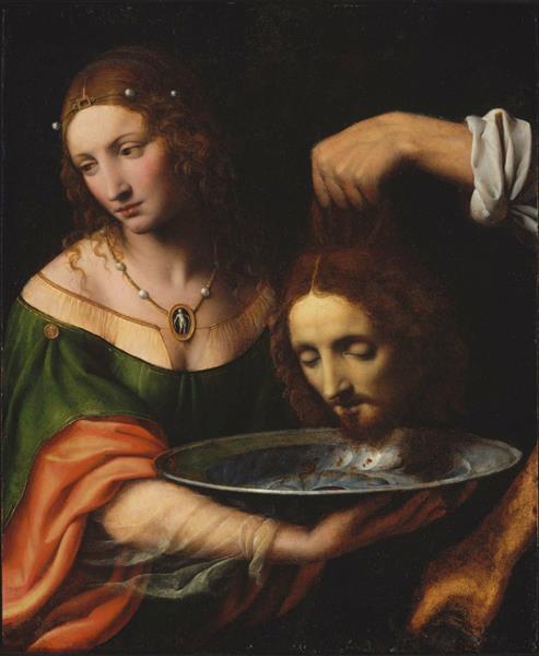 Salome with the Head of Saint John the Baptist, c.1515 - 1525 - Бернардино Луини