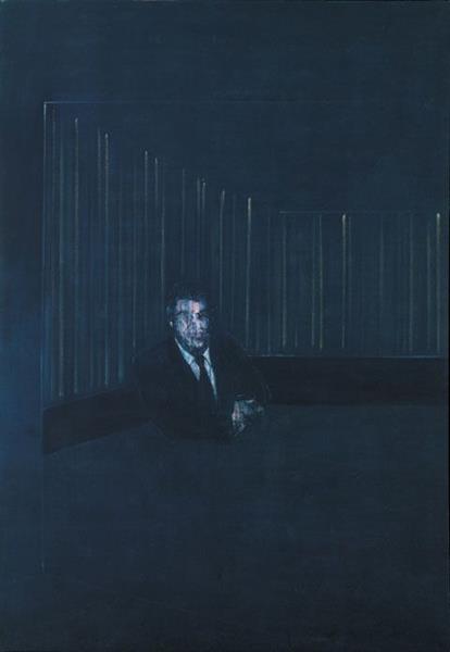 Man in Blue V, 1954 - 法蘭西斯‧培根