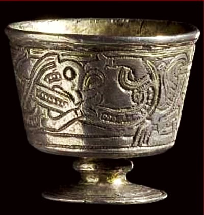 Jelling Beaker, Chalice of Thyra, c.950 - Північне мистецтво