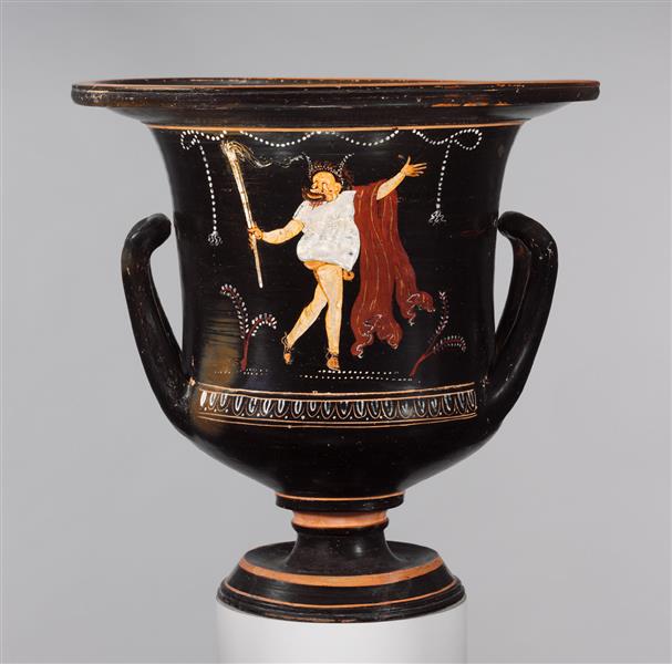 Terracotta Calyx Krater (mixing Bowl), c.325 BC - Ancient Greek Pottery