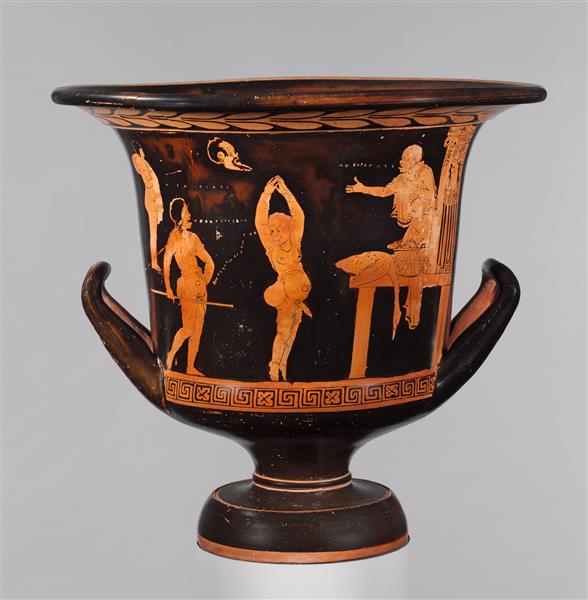 Terracotta Calyx Krater (mixing Bowl), c.390 BC - Ancient Greek Pottery