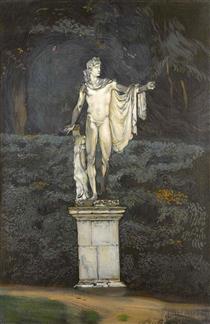 Statue D’Apollon Dans Le Parc De Versailles - Antonio de La Gandara
