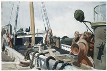 Deck of a Beam Trawler, Gloucester - Эдвард Хоппер