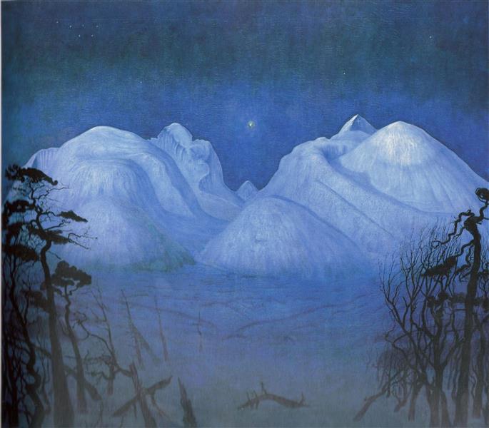 Noite de inverno em Rondane, c.1913 - Harald Sohlberg