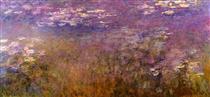 Agapanthus (center panel) - Claude Monet