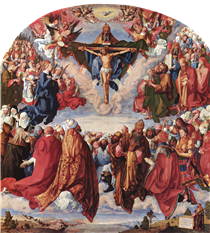 Adoration of the Trinity (Landauer Altarpiece) - Albrecht Dürer