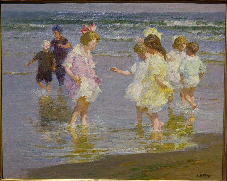 Children Wading, c.1920 - Edward Henry Potthast